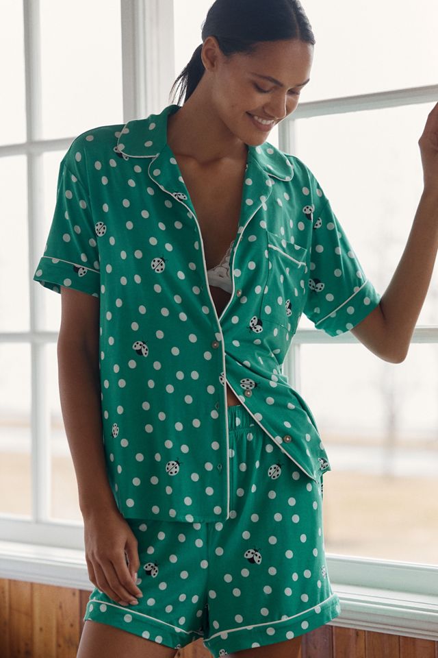 LyreBird Briar Short Sleeve Pajama Shirt in ModaLuxe #1