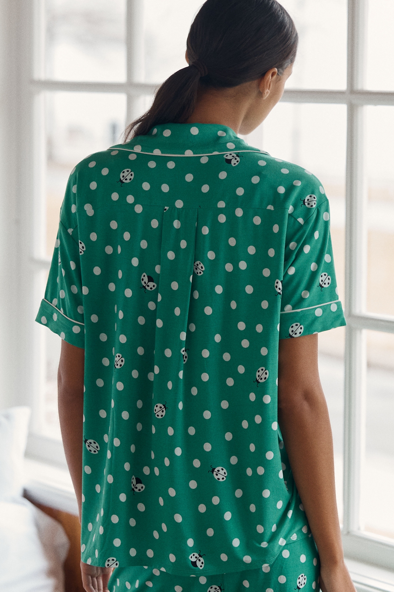 LyreBird Briar Short Sleeve Pajama Shirt in ModaLuxe