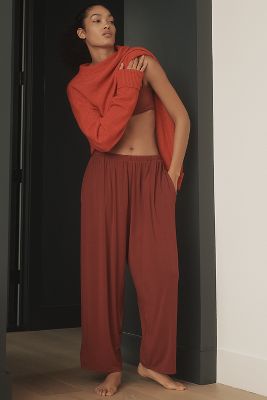 BY ANTHROPOLOGIE PIPED PAJAMA PANTS 