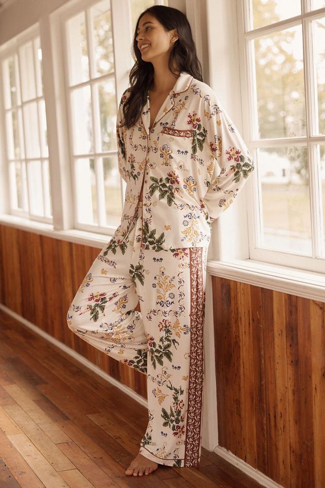 LyreBird Briar Long Sleeve Pajama Shirt in ModaLuxe #1