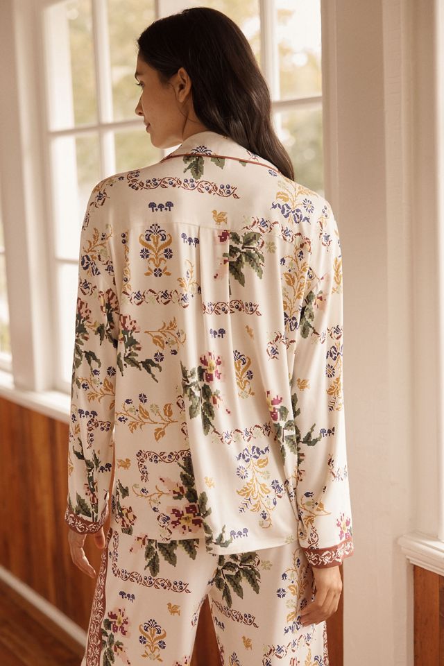 LyreBird Briar Long Sleeve Pajama Shirt in ModaLuxe #2