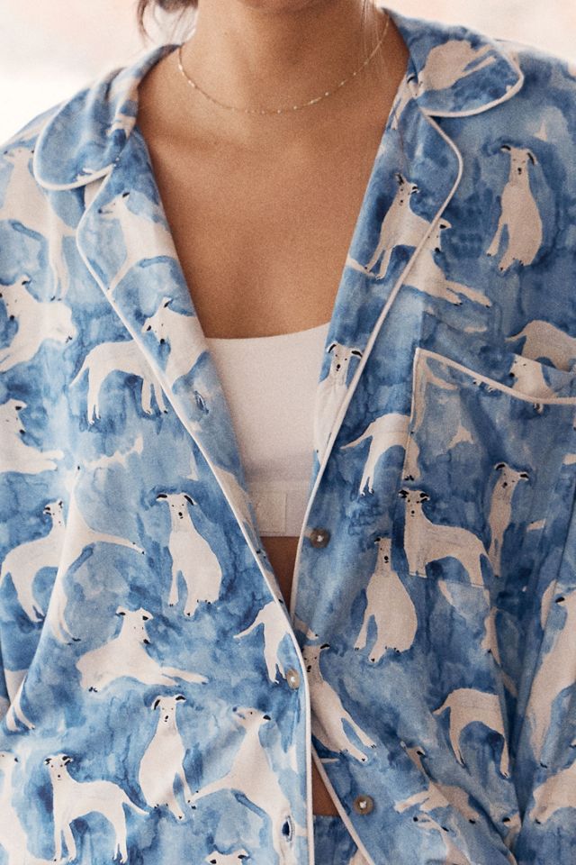 LyreBird Briar Long-Sleeve Pajama Shirt in ModaLuxe #2