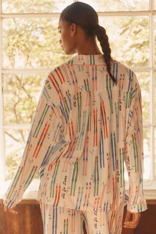 Camisa de Pijama de Manga Larga Briar con Ribete #1