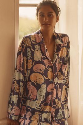 The Briar Piped Long-Sleeve Pajama Shirt