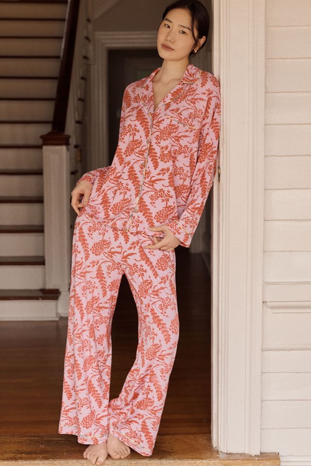 LyreBird Briar Long-Sleeve Pajama Shirt in ModaLuxe #3