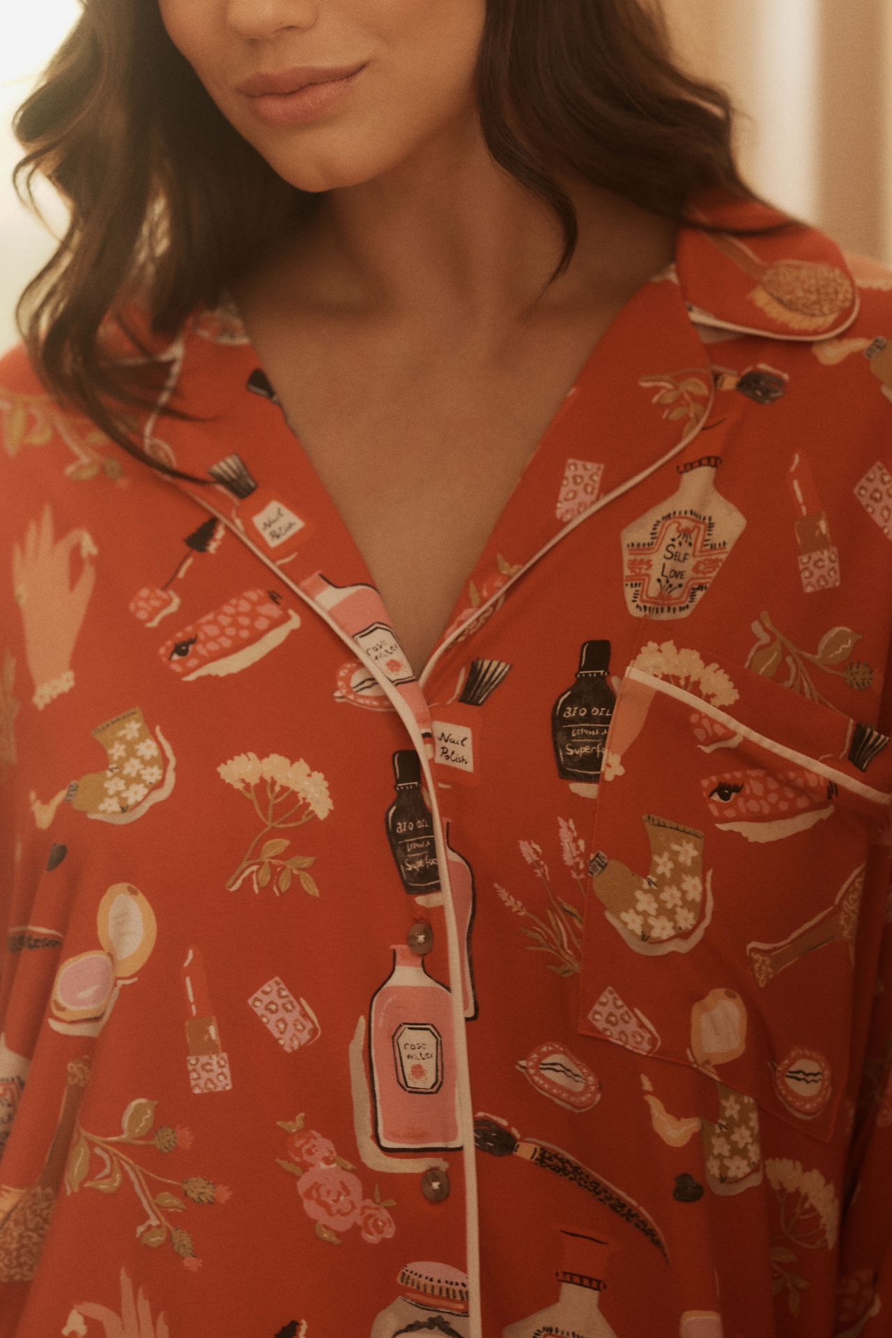 The LyreBird ModaLuxe Long-Sleeve Pajama Shirt