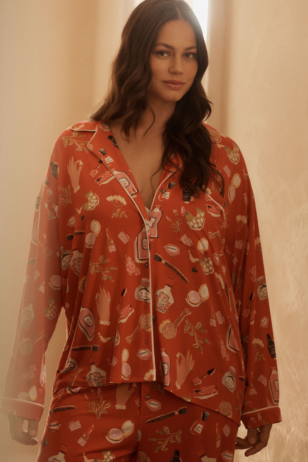 The LyreBird ModaLuxe Long-Sleeve Pajama Shirt