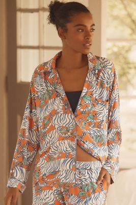 The Briar Piped Long-Sleeve Pyjama Shirt