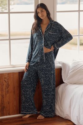 Das Lyrebird ModaLuxe Langarm-Pyjama-Hemd