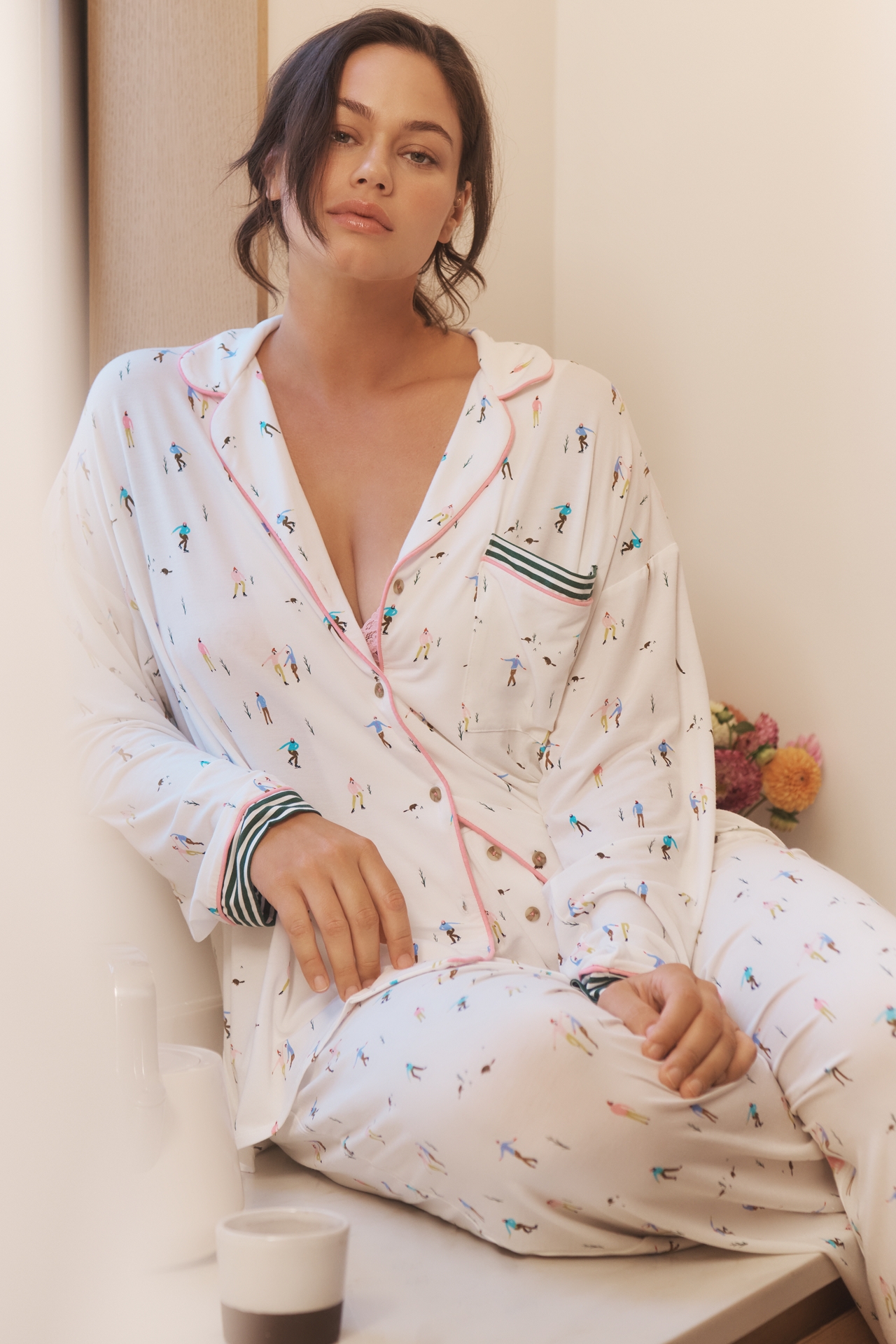 The Briar Piped Pajama Shirt: Long-Sleeve Edition