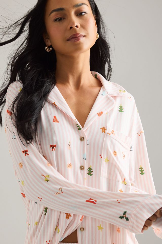 The Briar Piped Long-Sleeve Pyjama Shirt #4