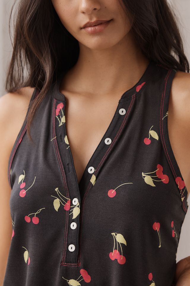 The Briar Sleeveless Henley Pajama Shirt #2