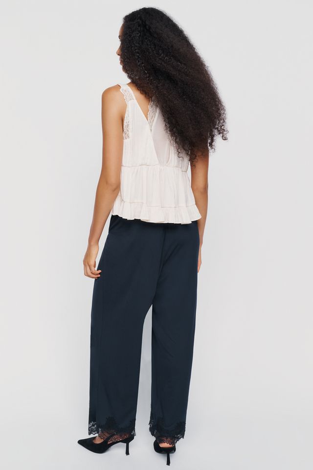 LyreBird Lace-Trim Trousers in ModaLuxe #3