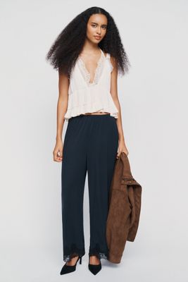 LyreBird Lace Trim Pants in ModaLuxe