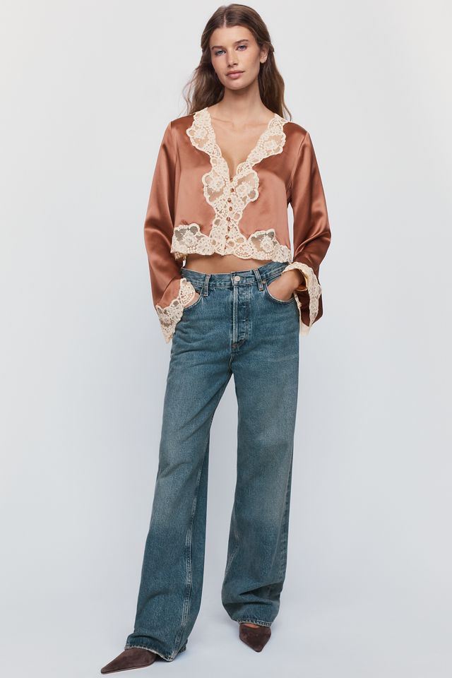 LoveShackFancy Elarine Lace Trim Top #2