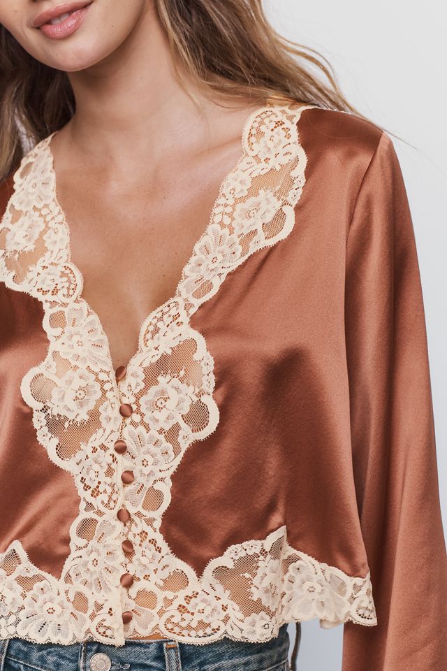 LoveShackFancy Elarine Lace Trim Top #3