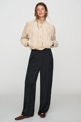 LyreBird Silky Scalloped Trousers
