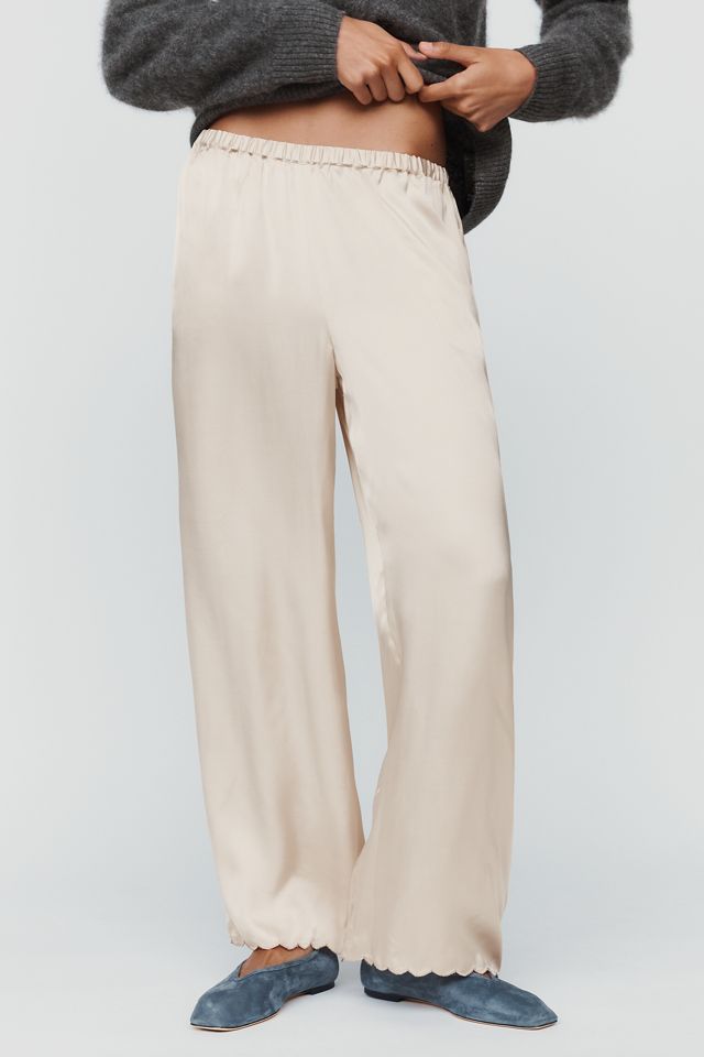 LyreBird Silky Scalloped Trousers #1