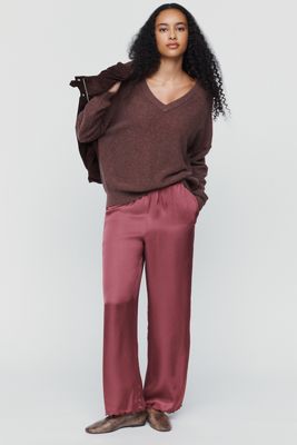 LyreBird Silky Scalloped Trousers
