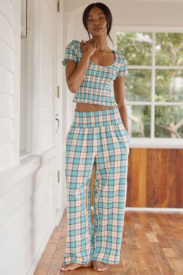 LyreBird Cotton Modal Flannel Cropped Pants #1