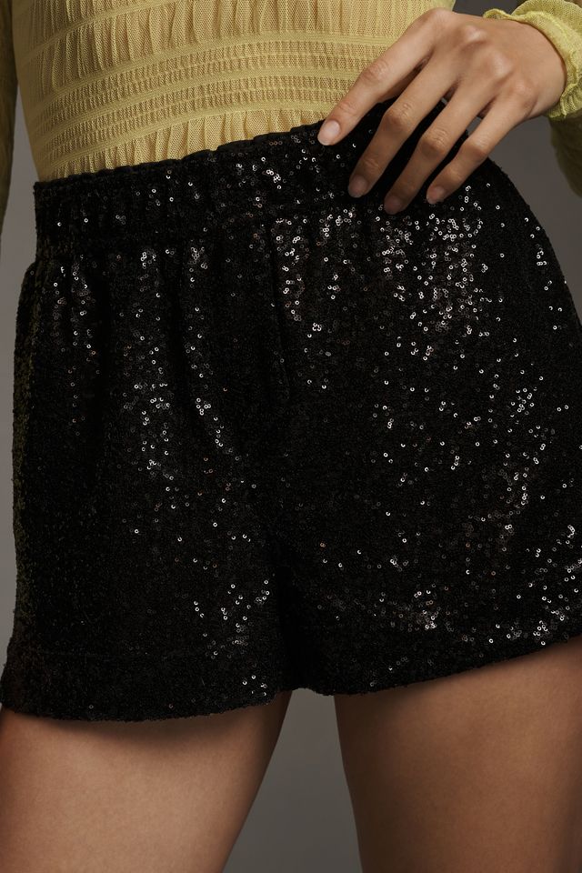 By Anthropologie Sequin Boxer Shorts #1