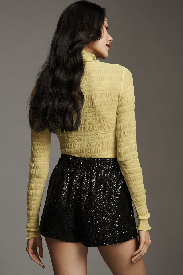 By Anthropologie Sequin Boxer Shorts #2