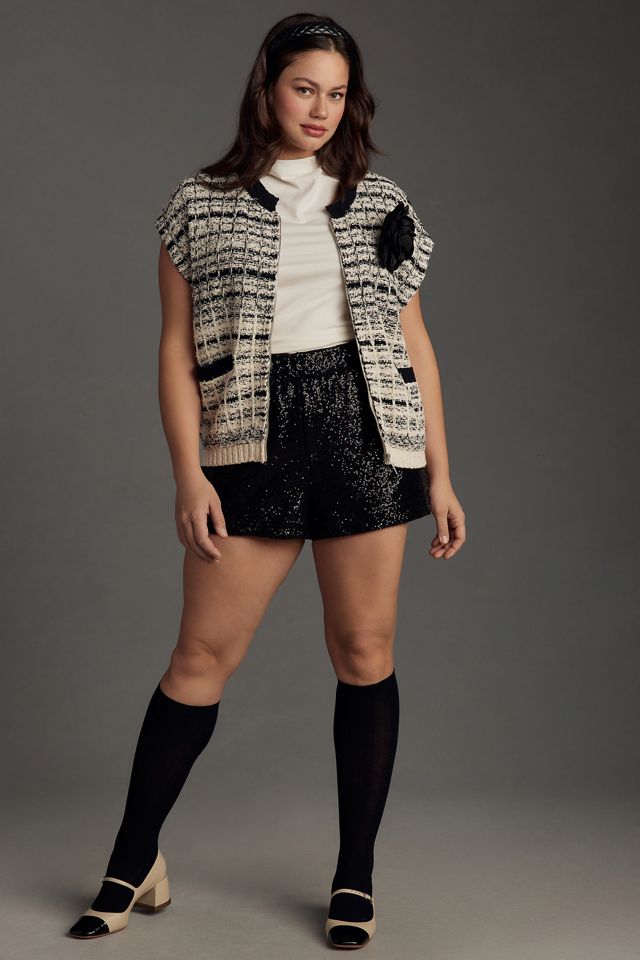 By Anthropologie Sequin Boxer Shorts #7