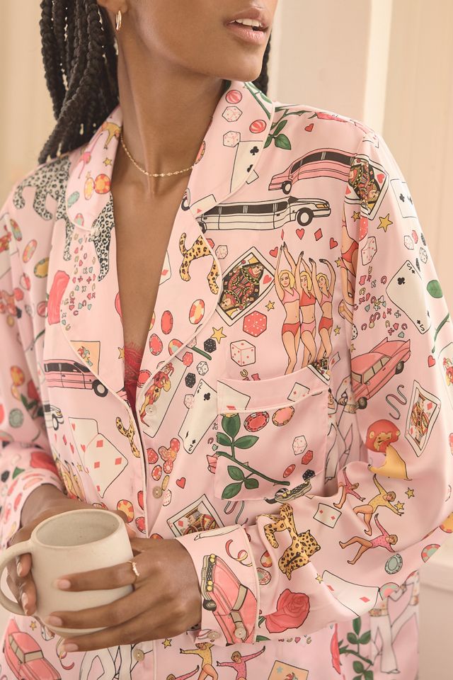 Karen Mabon One Night in Vegas Long-Sleeve Pajama Set #3