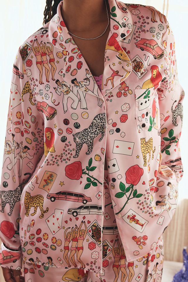 Karen Mabon One Night in Vegas Long-Sleeve Pajama Set #7