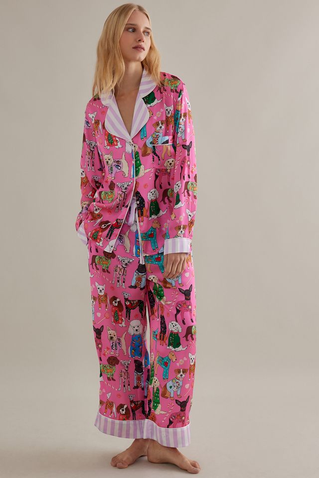 Karen Mabon We Woof You Un conjunto de pijama de manga larga de Feliz Navidad #3