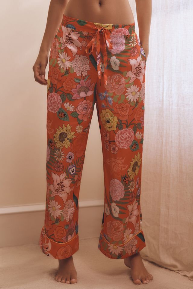 Karen Mabon Long-Sleeve Sunflower Pajama Set #2