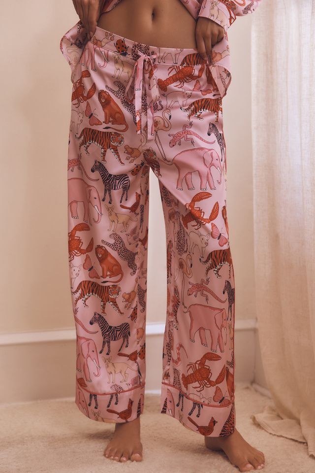 Karen Mabon Long-Sleeve Pink Animals Pajama Set #2