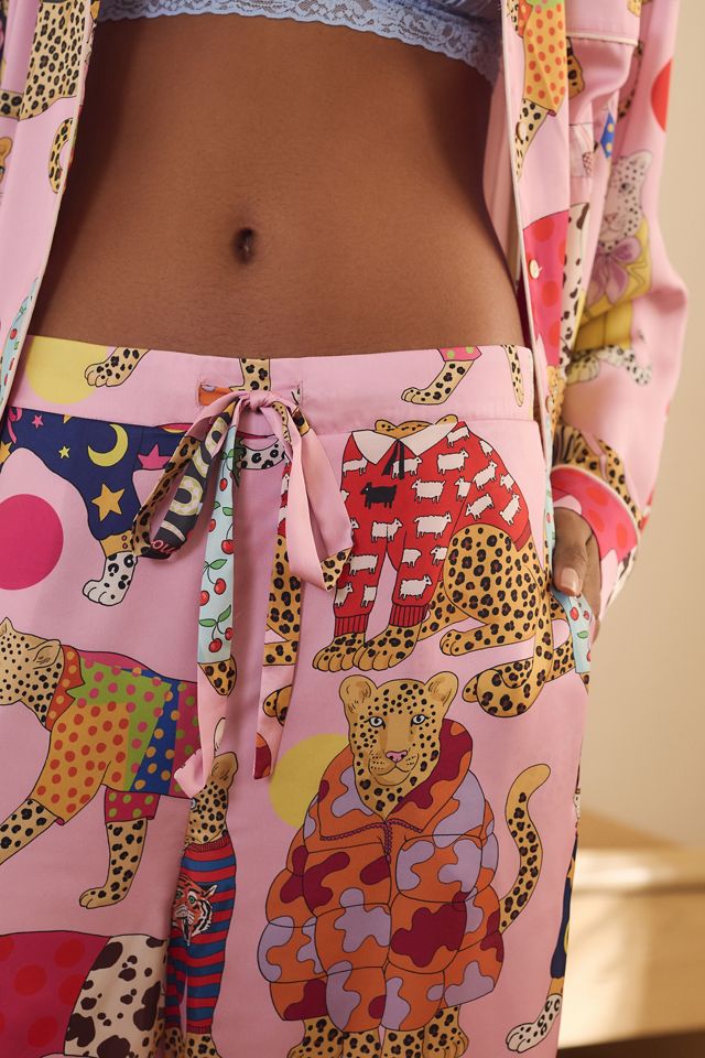 Karen Mabon Long-Sleeve Leopards Can't Change Their Spots Pajama Set #4