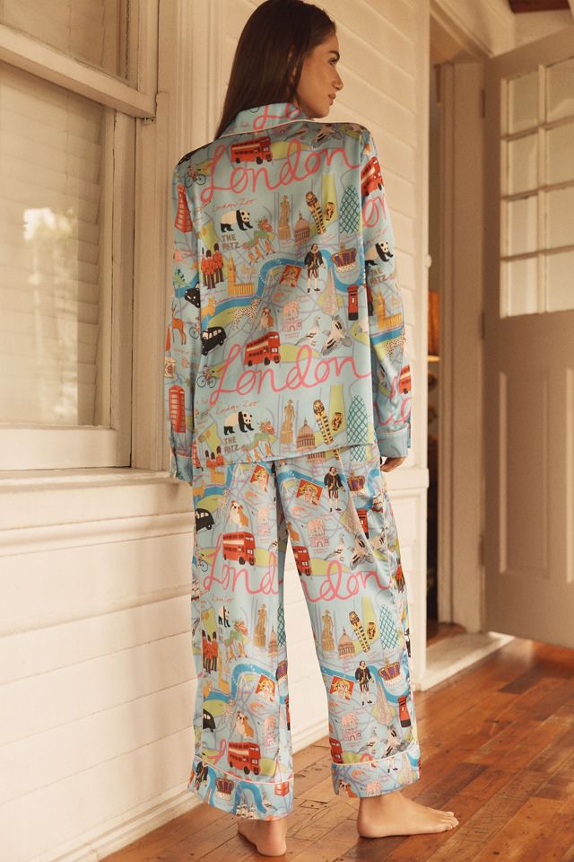 Karen Mabon Long-Sleeve City Pajama Set #2