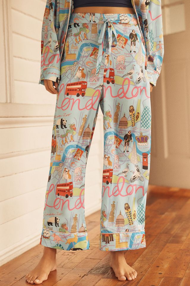 Karen Mabon Long-Sleeve City Pajama Set #3