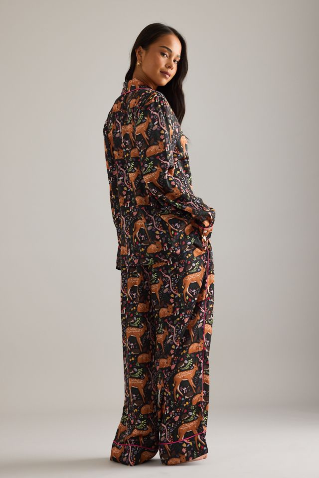 Ensemble de pyjama long Flora et Faons Karen Mabon #1