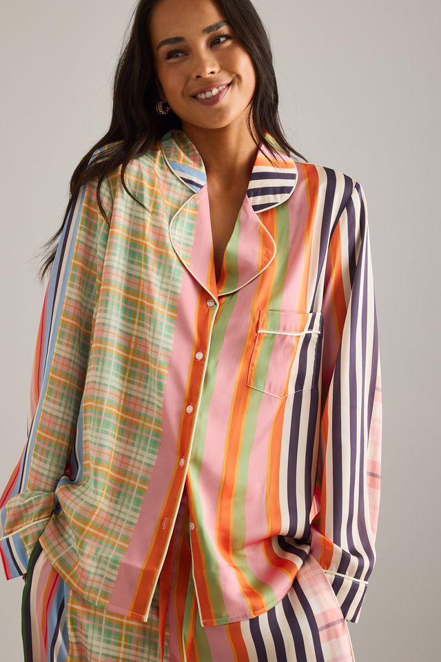 Karen Mabon Check Stripe Long Pyjama Set #2