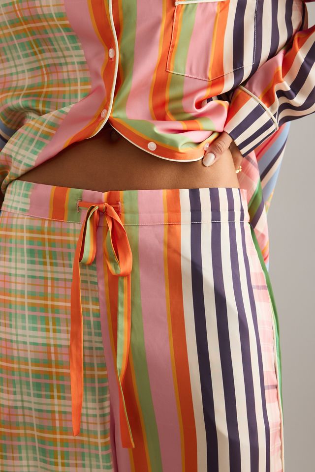 Karen Mabon Check Stripe Long Pyjama Set #4