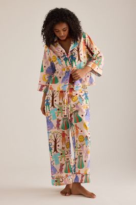 Karen Mabon Katzenoper Langer Pyjama-Set