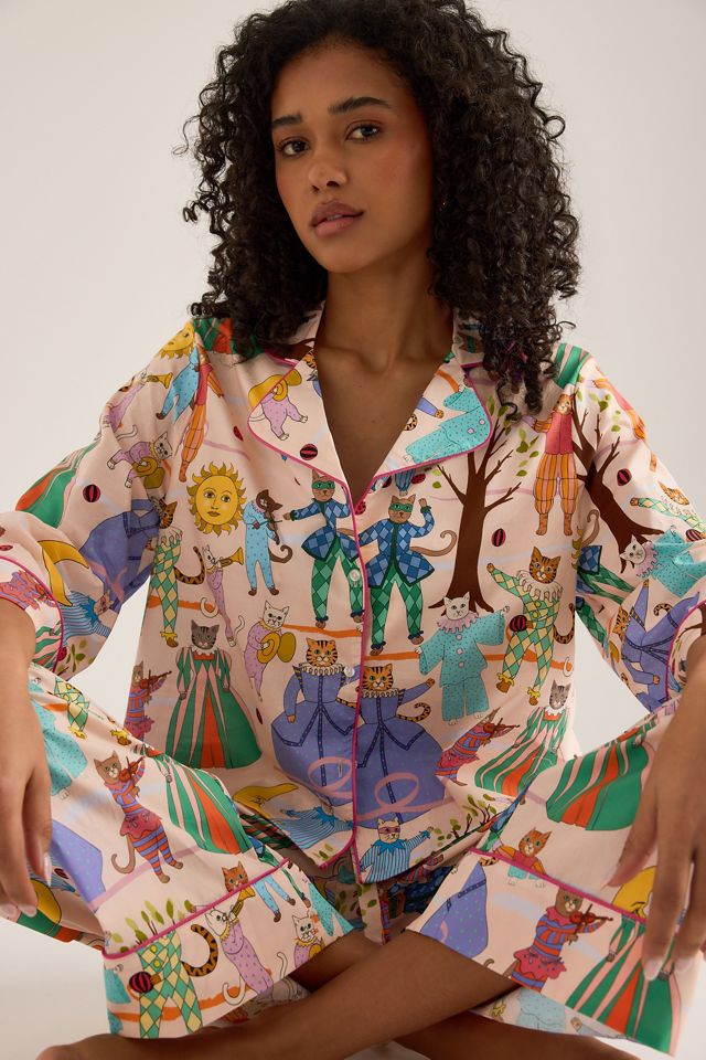 Karen Mabon Cat Opera Long Pyjama Set #3