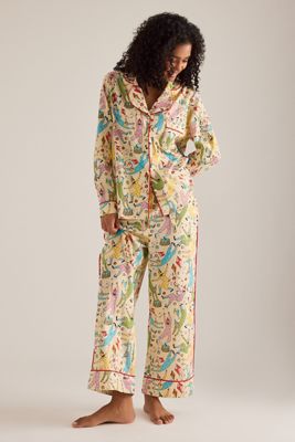 Karen Mabon Clown-Druck Langer Pyjama-Set