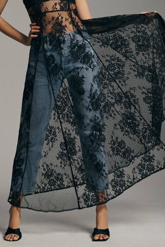 By Anthropologie Mesh Maxi Dress #1