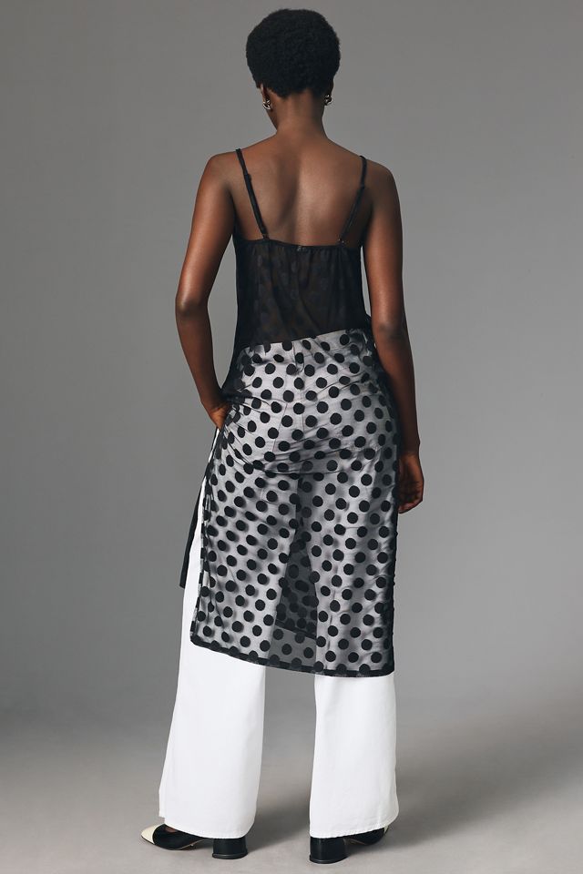 By Anthropologie Sheer Polka Dot Dress #2