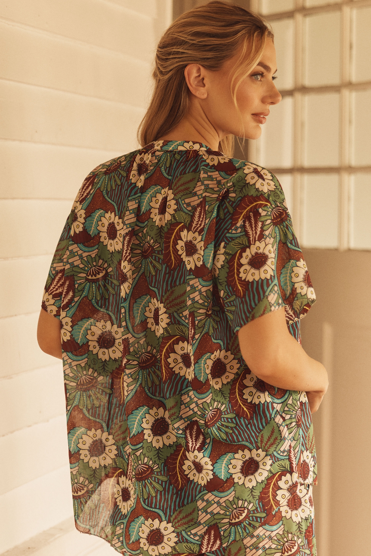 Love Stories Mila Short-Sleeve Relaxed Shirt