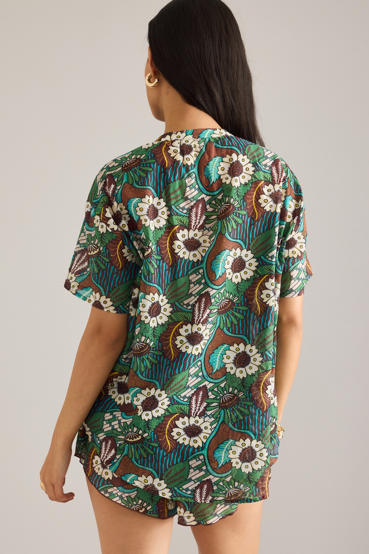 Love Stories Mila Short-Sleeve Relaxed Shirt