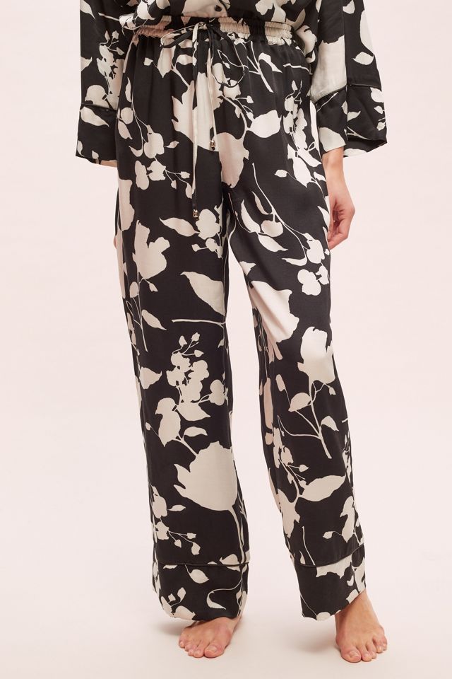 Pantalones de dormir con estampado floral #1
