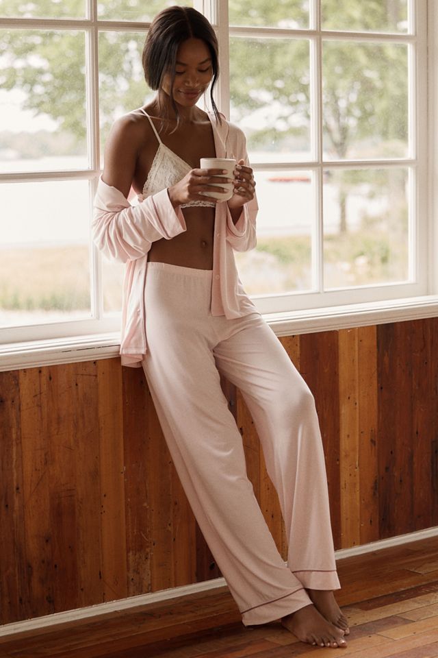 Eberjey Gisele Long-Sleeve Pajama Set | Anthropologie