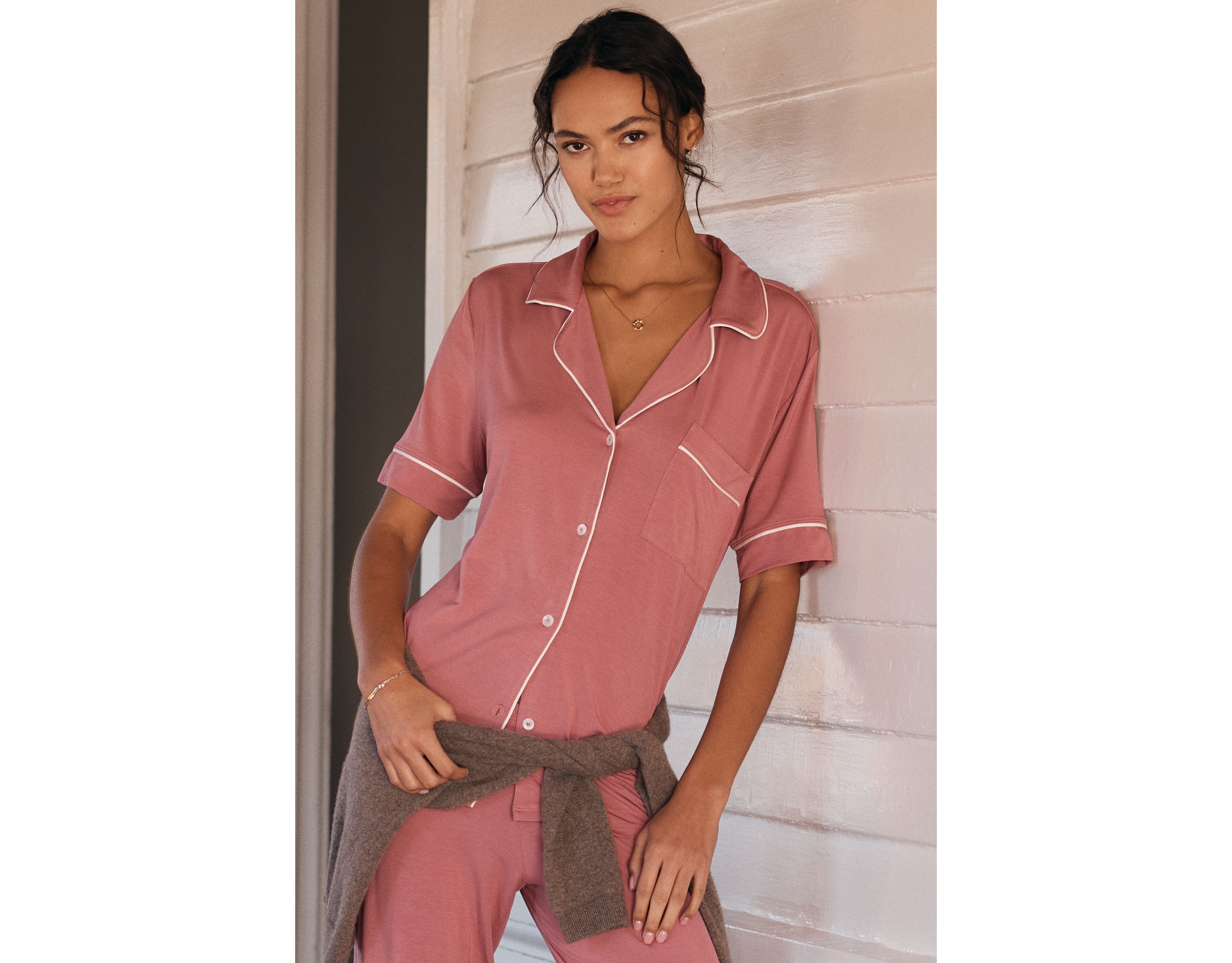 Eberjey Gisele Short-Sleeve Pajama Set