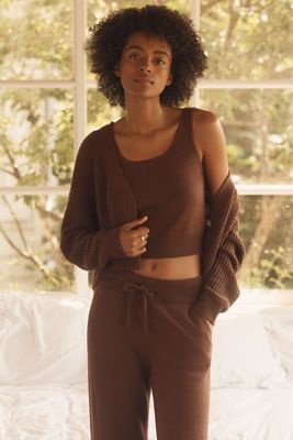 Eberjey Crop Cardigan Sweater