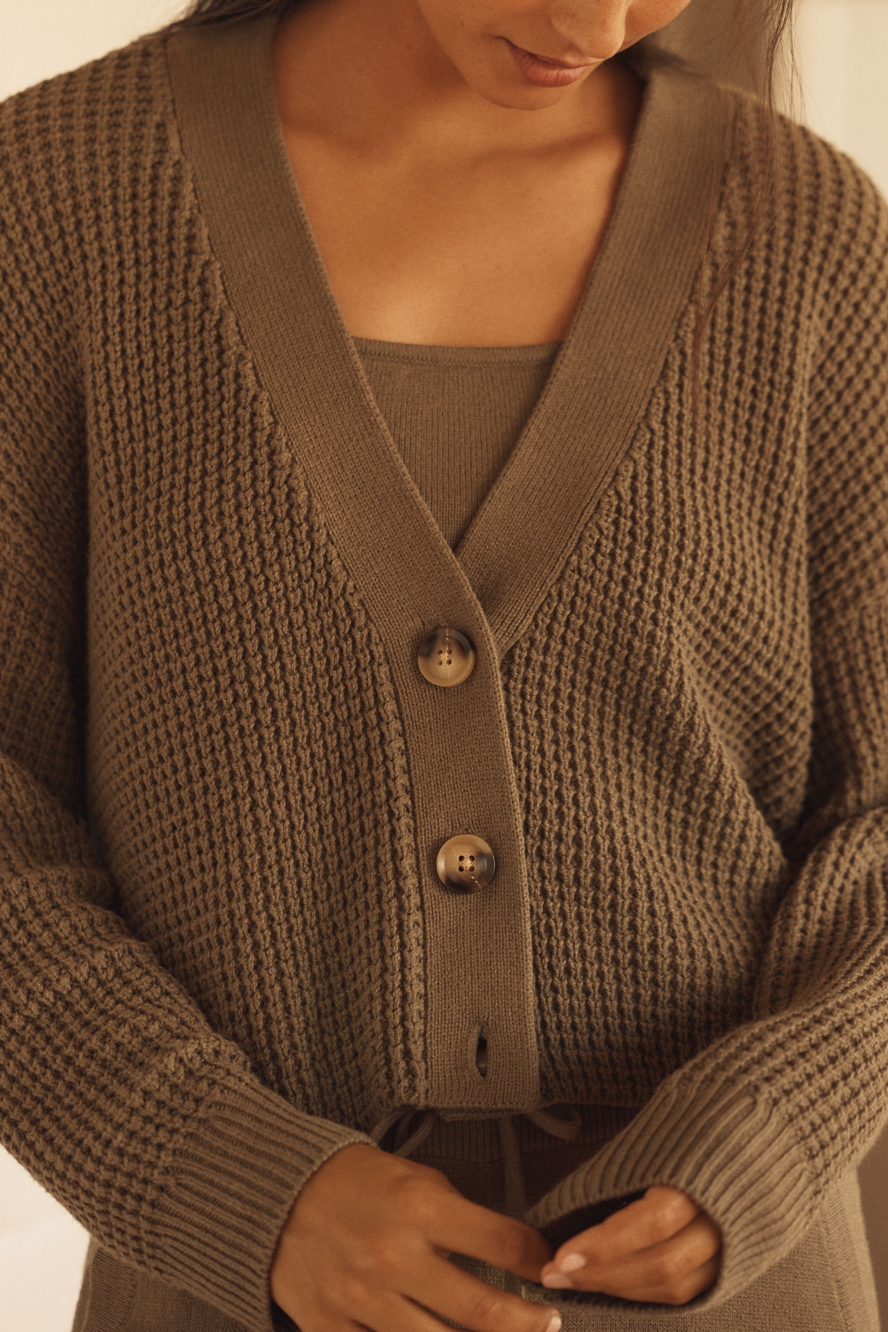 Eberjey Crop Cardigan Sweater
